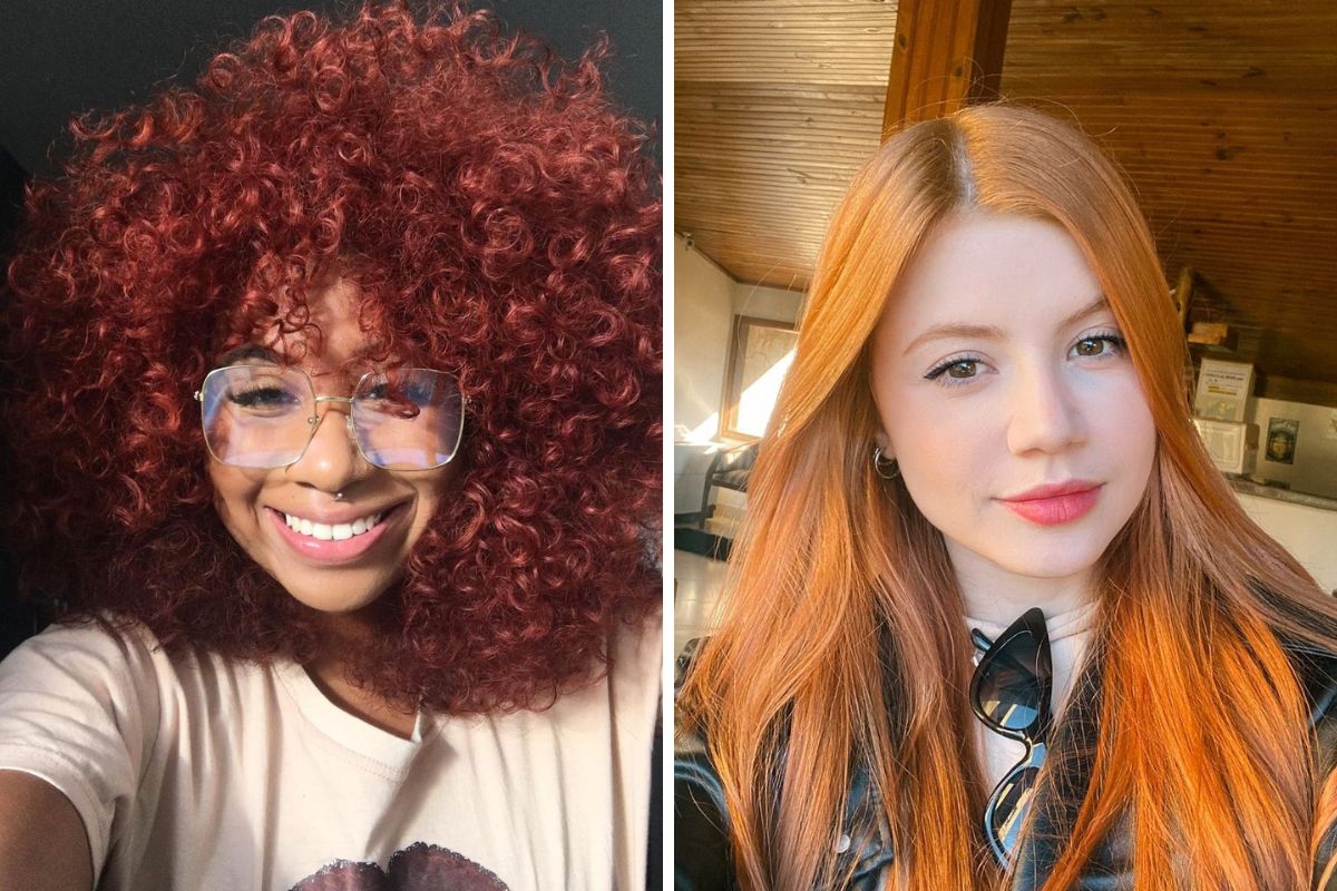 tons de ruivo para morenas