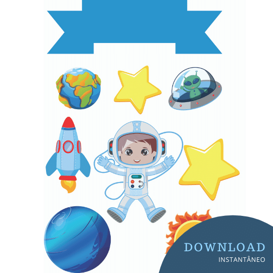 topo de bolo astronauta vetor