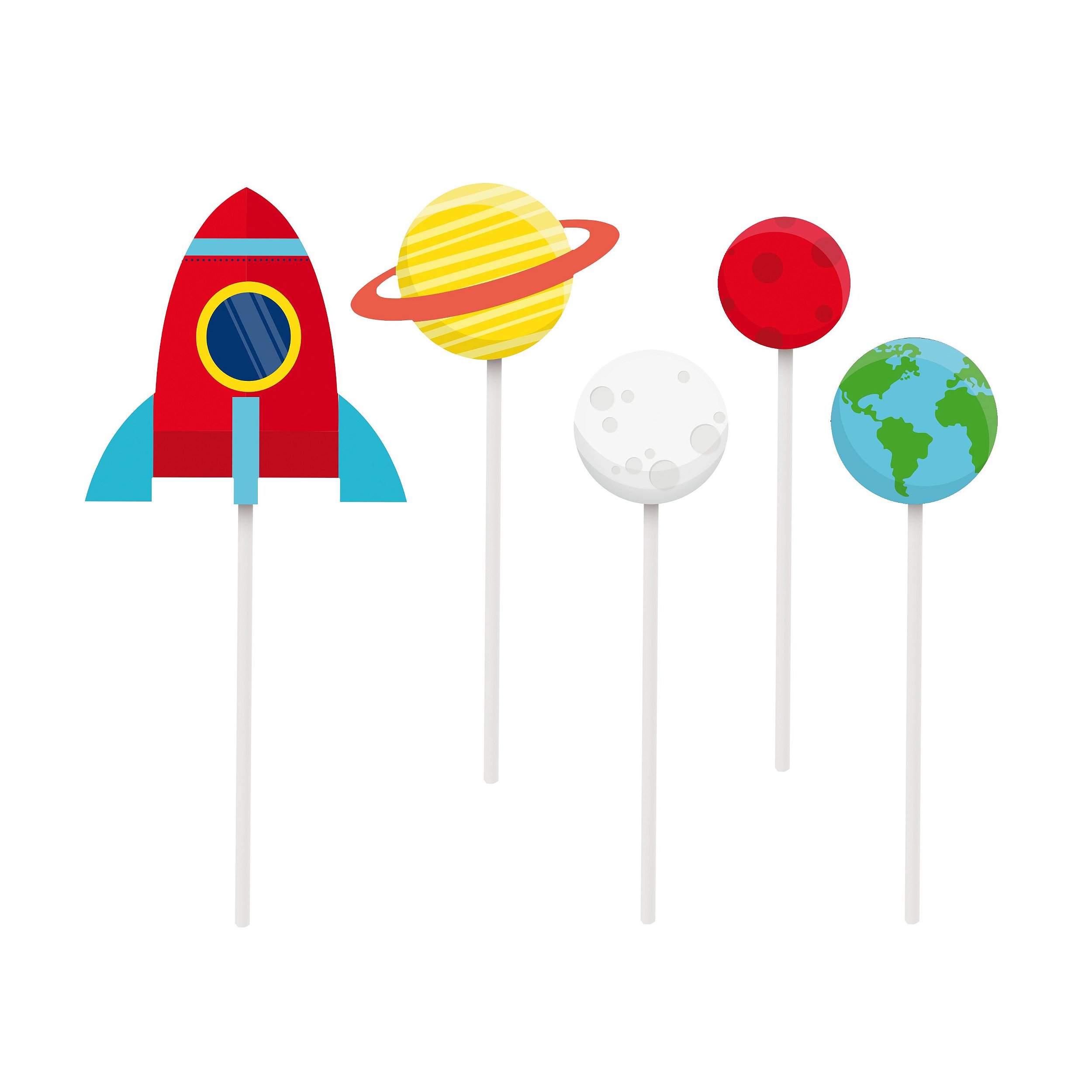 topo de bolo astronauta 3d