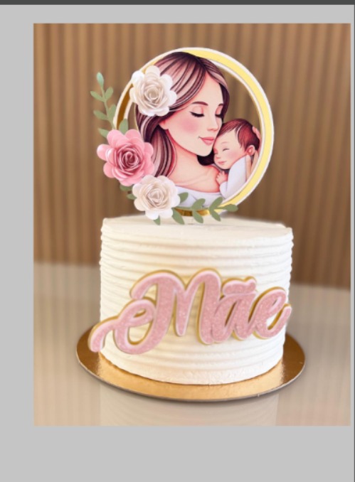 topo de bolo dia das mães para sogra