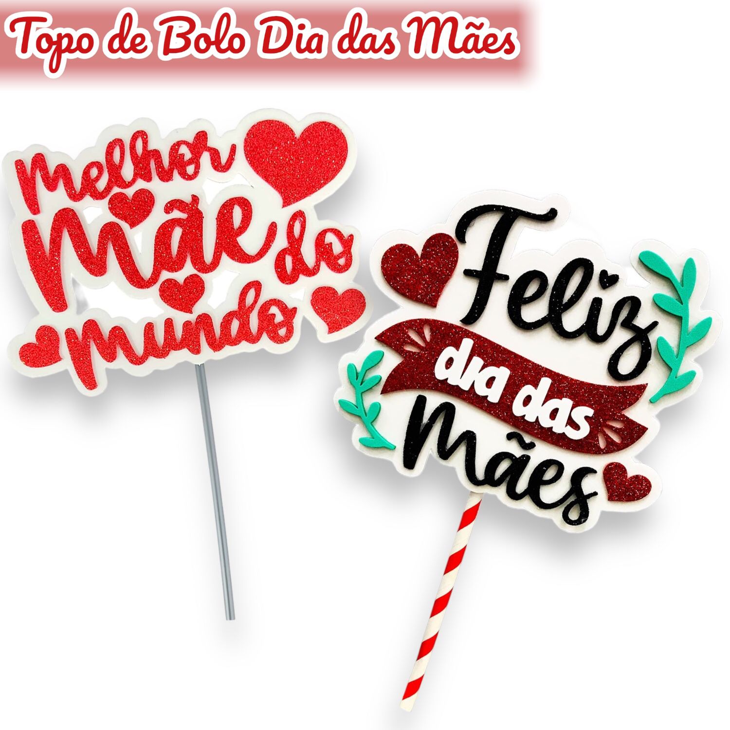 topo de bolo dia das mães vetor