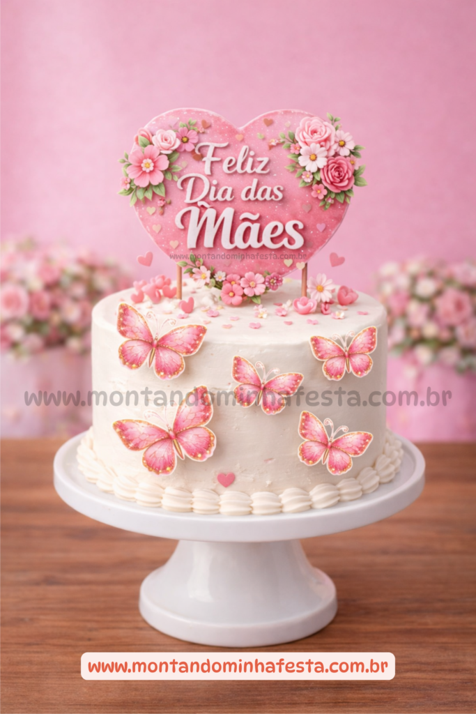 topo de bolo dia das mães com frases