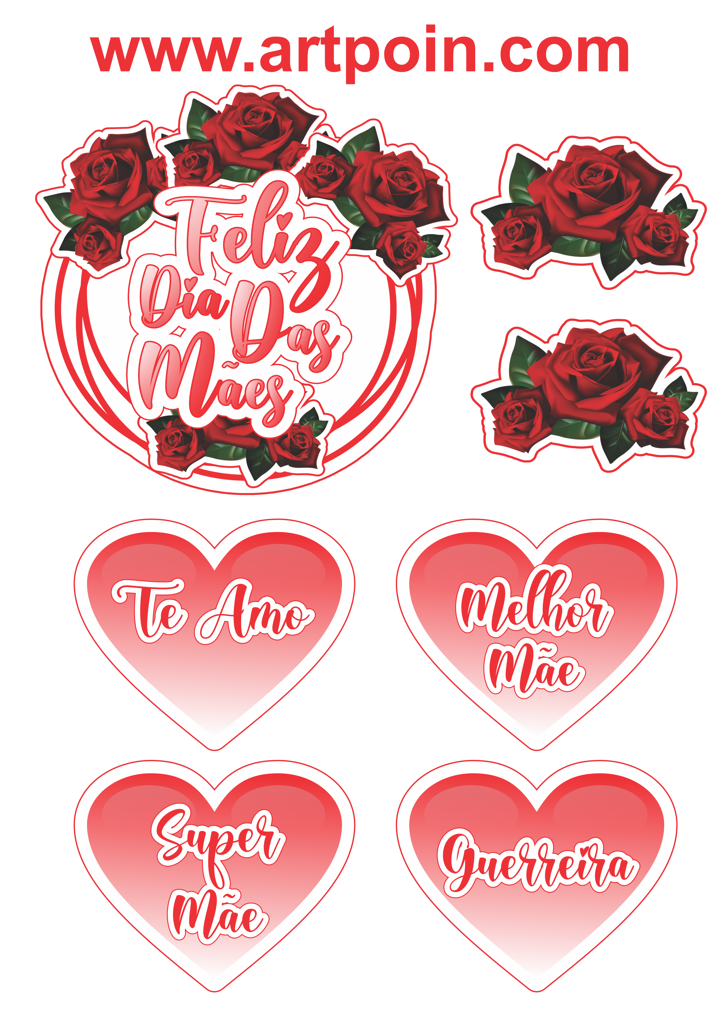 download topo de bolo dia das mães