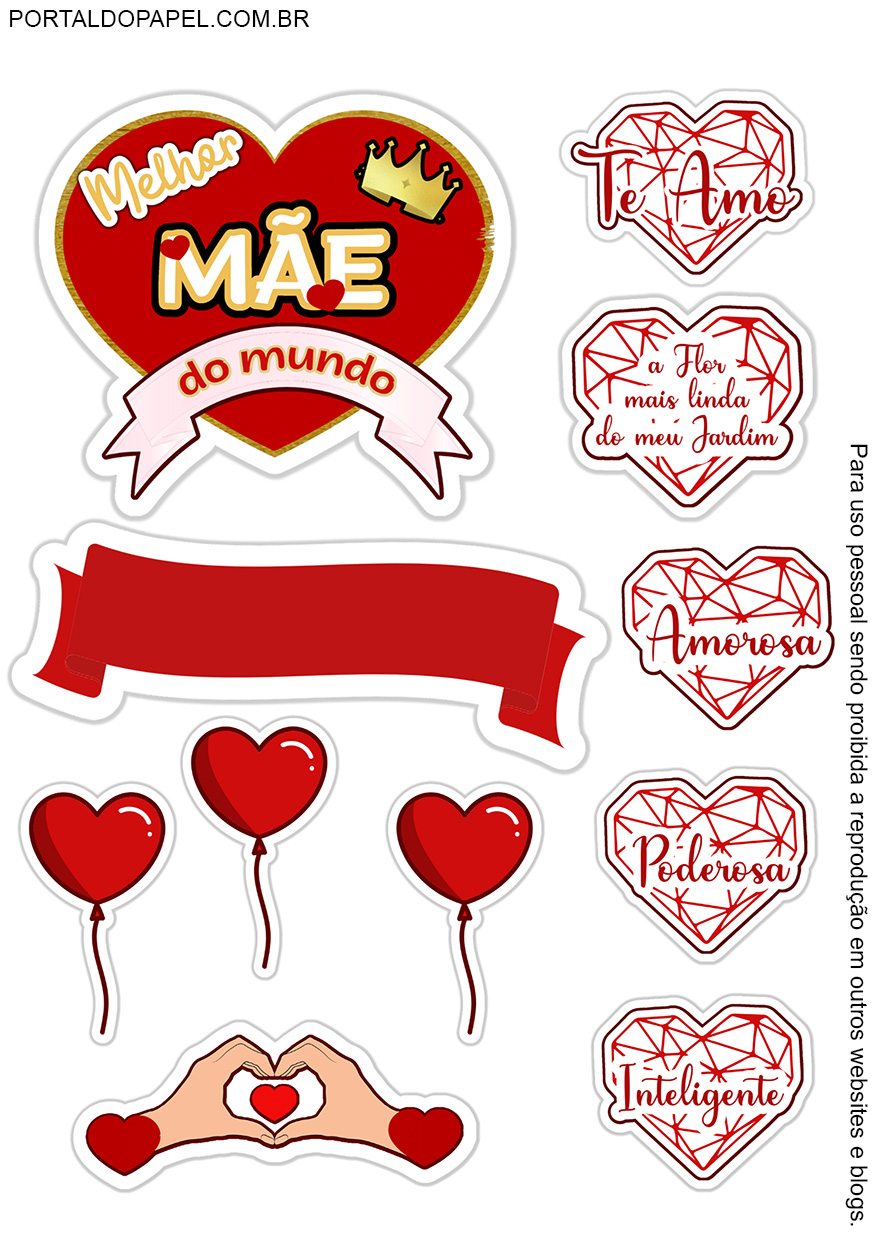 modelos de topo de bolo dia das mães pdf