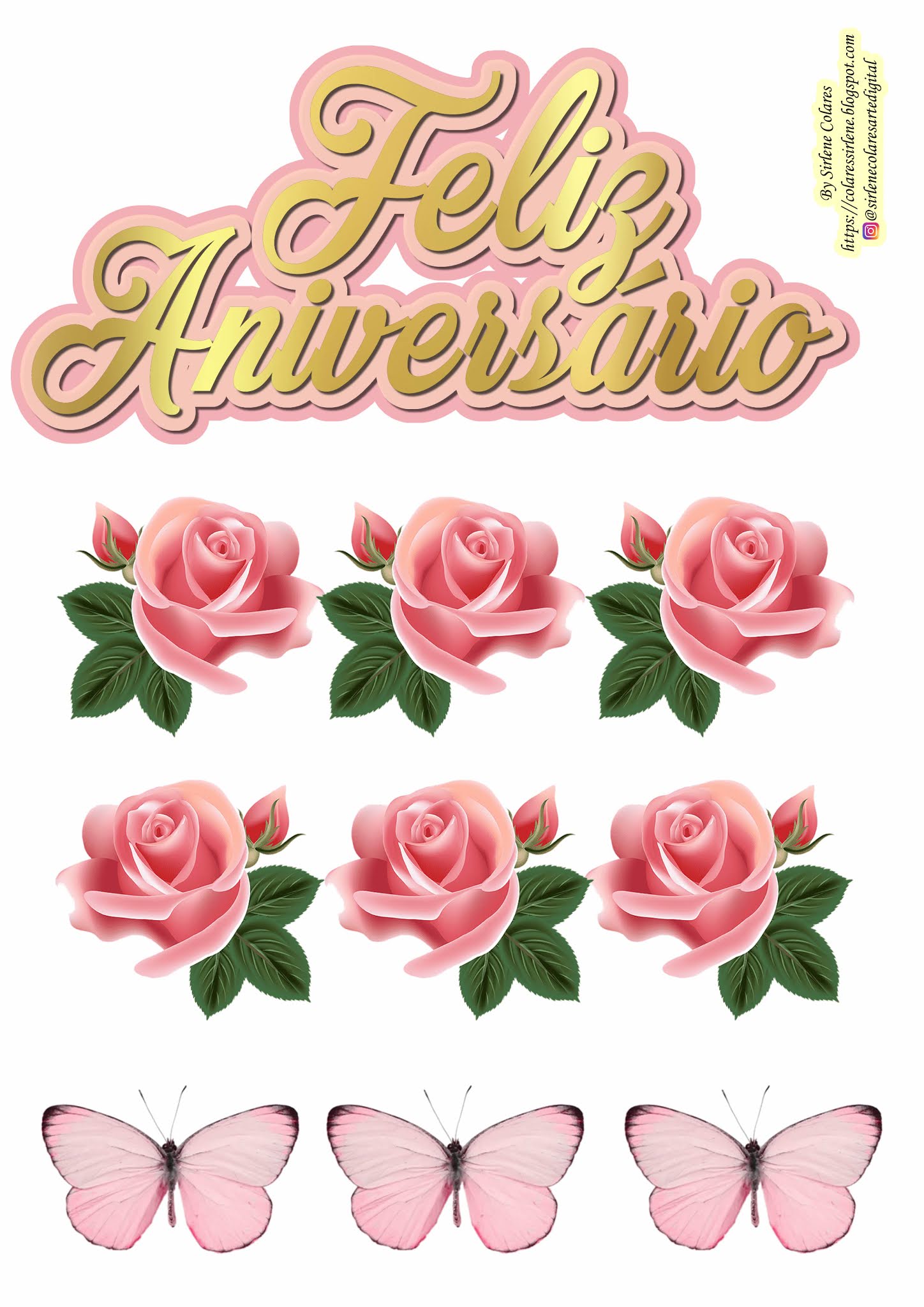 Topo de bolo feminino para imprimir com glitter