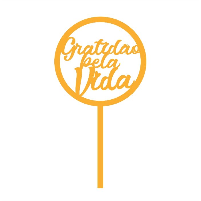 topo de bolo dourado personalizado