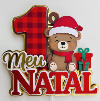 topo de bolo meu primeiro natal menina pdf