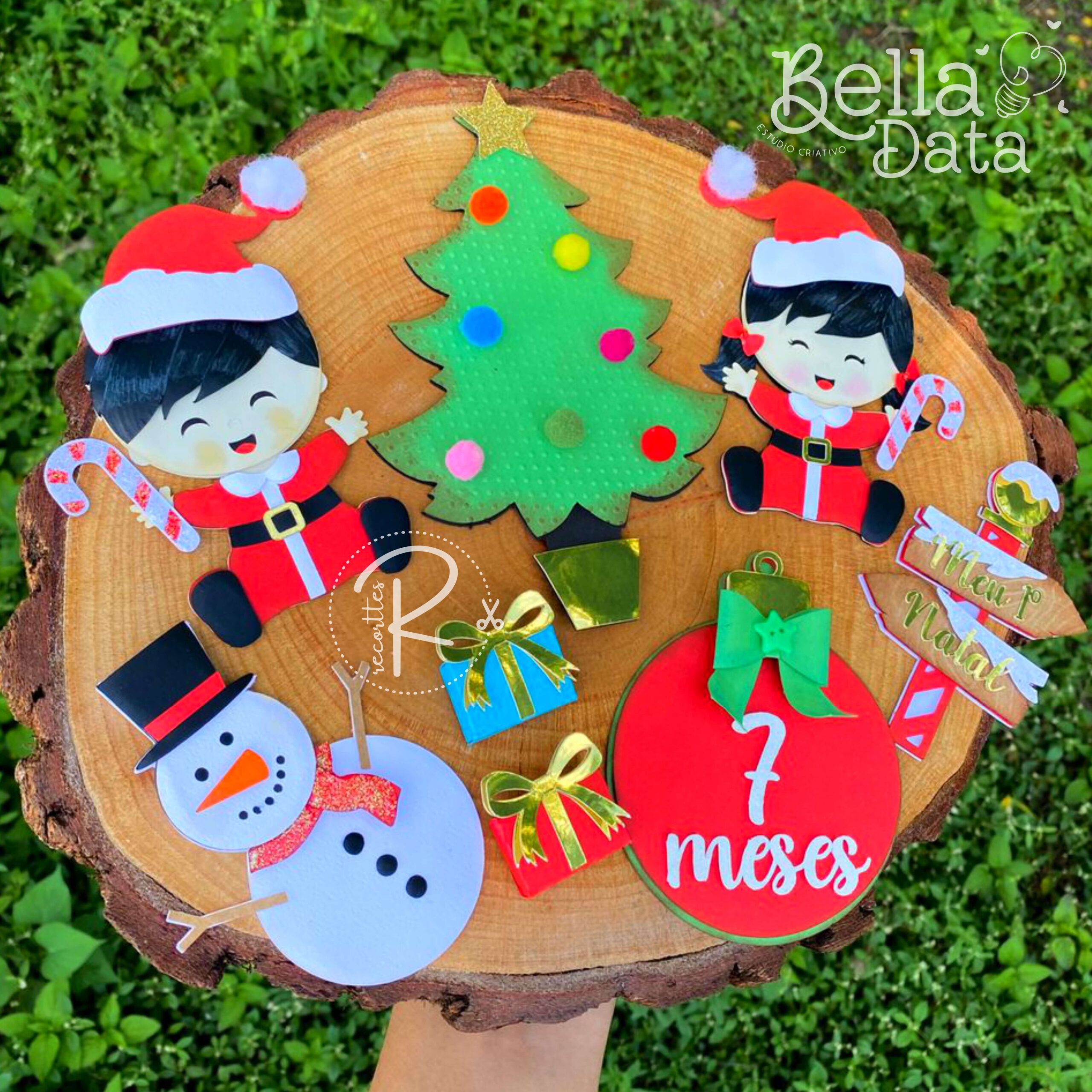 topo de bolo meu primeiro natal personalizado