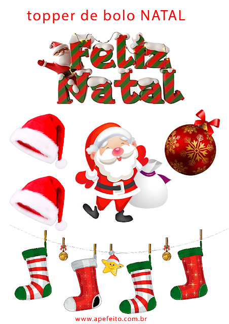 topo de bolo natal rena