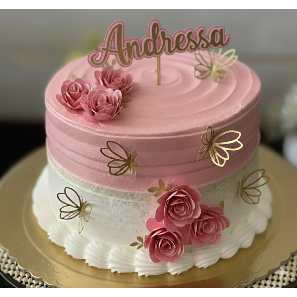 topo de bolo feminino personalizado