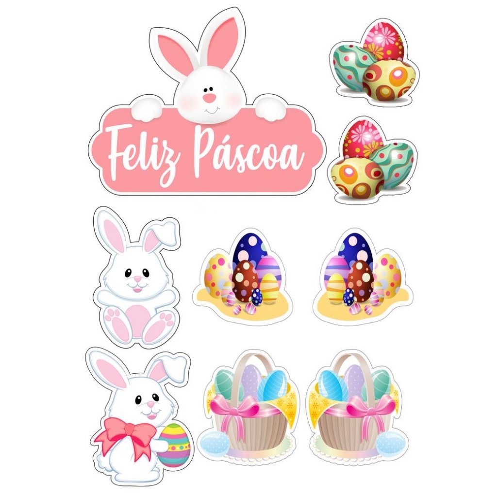 topo de bolo páscoa infantil para imprimir