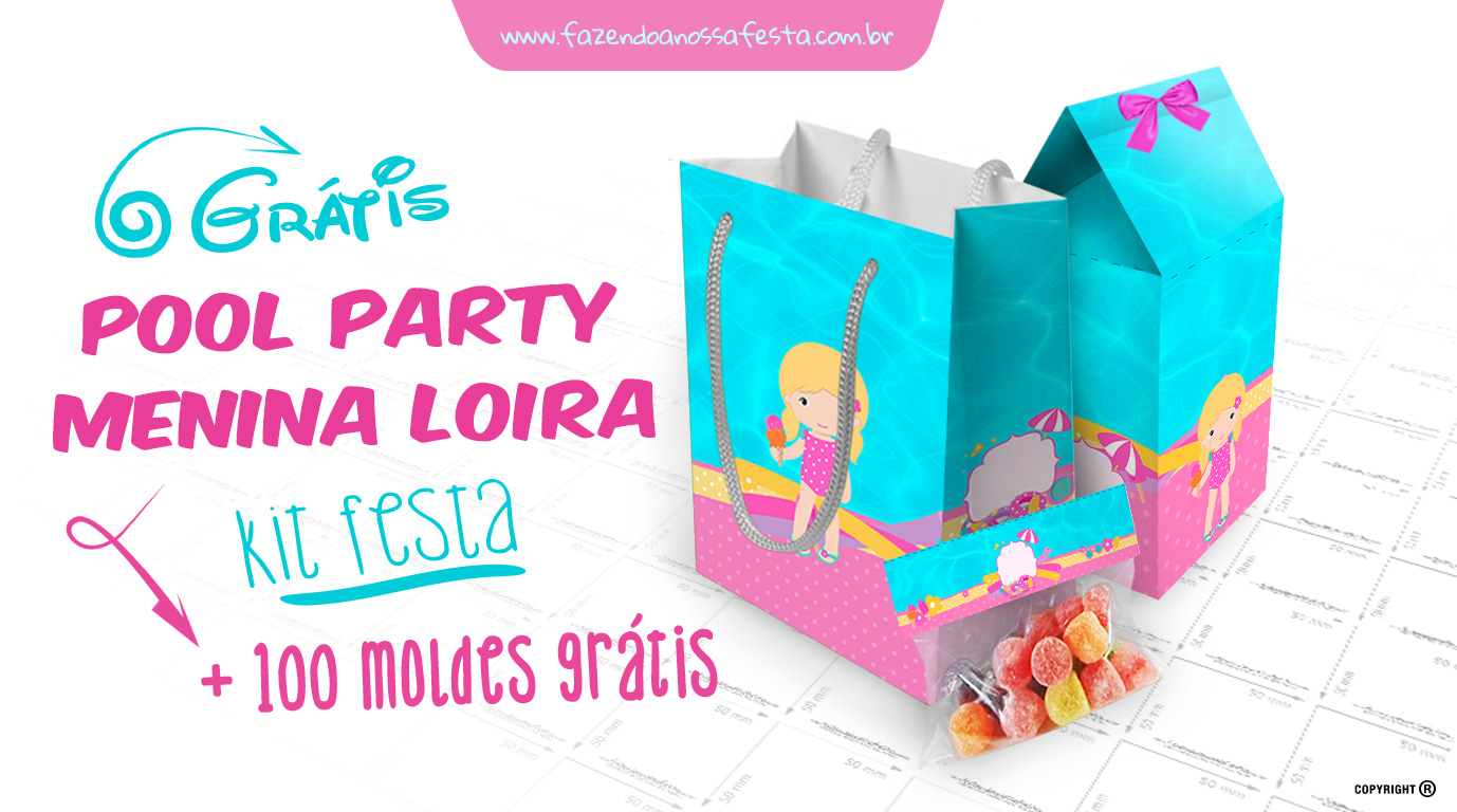 DIY topo de bolo pool party