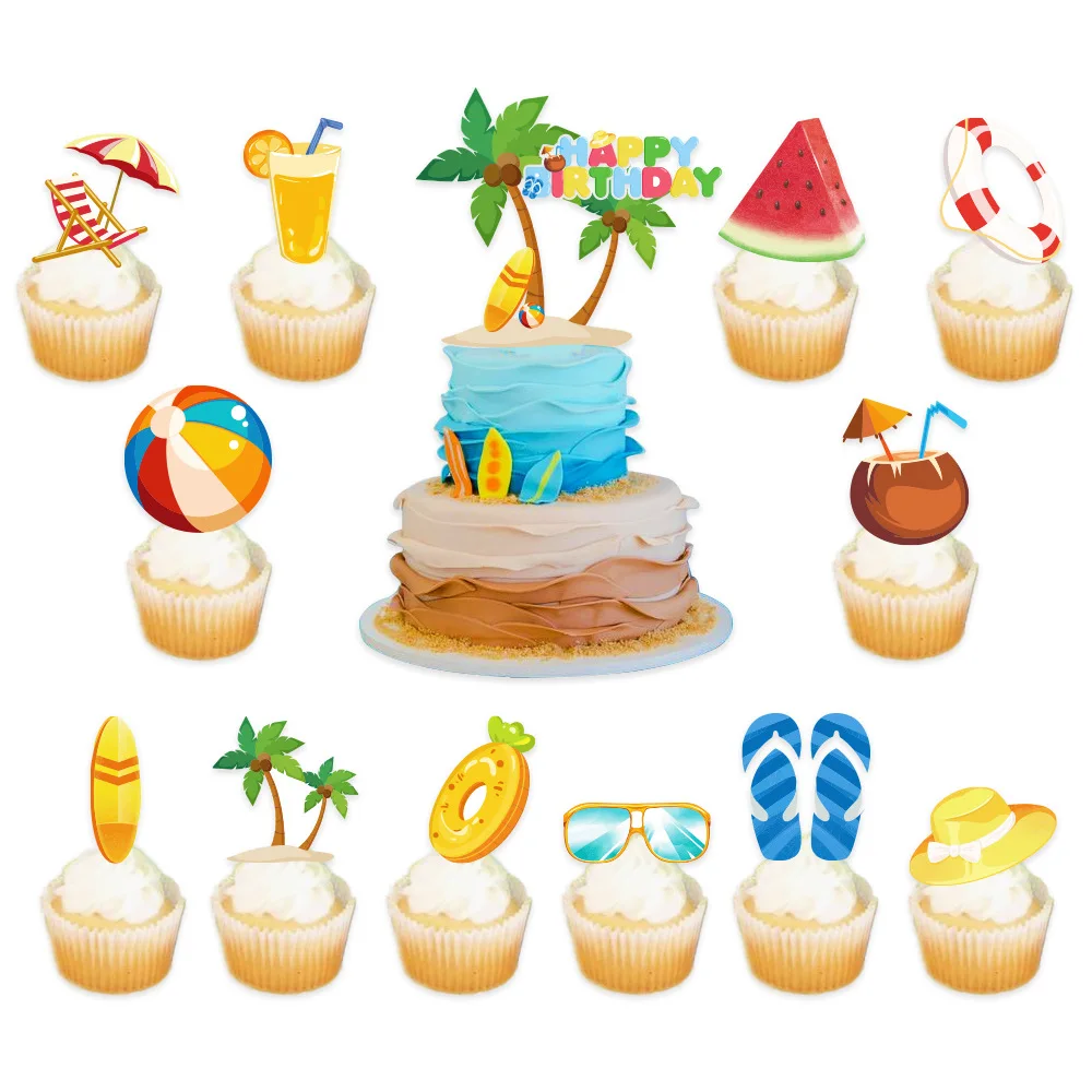 custo para imprimir topo de bolo pool party personalizado
