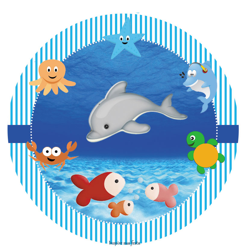 topper fundo do mar vs topper personalizado pronto