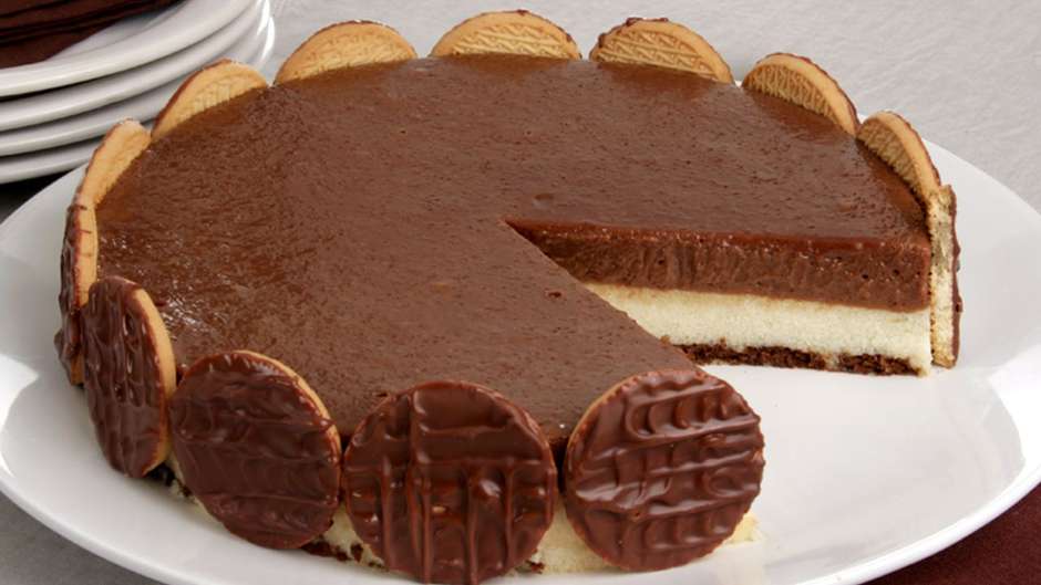 Torta doce de chocolate