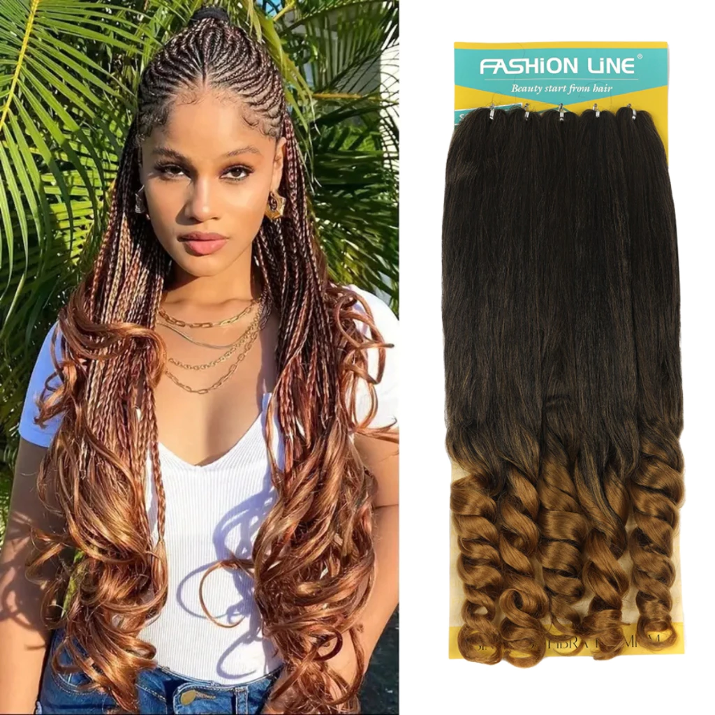 box braids com cachos