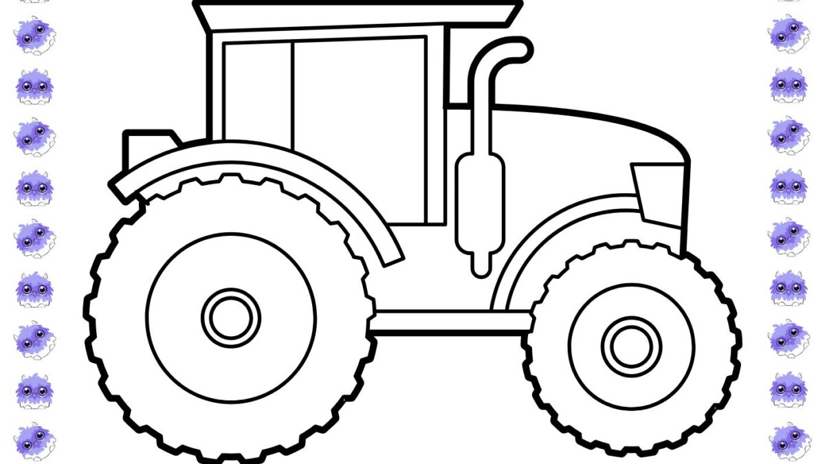 desenho de trator infantil