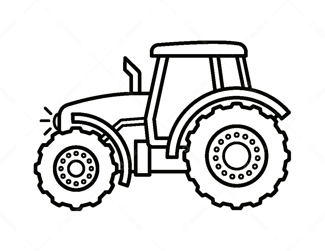 desenho de trator infantil