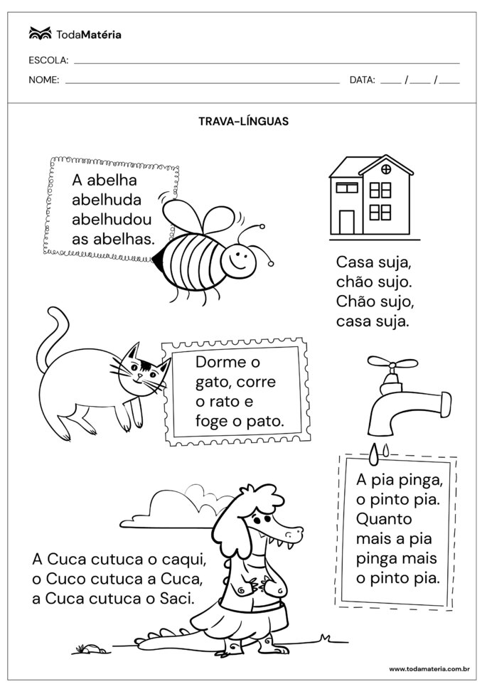exercícios de pronúncia