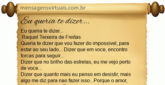 Tudo O Que Eu Queria Te Dizer