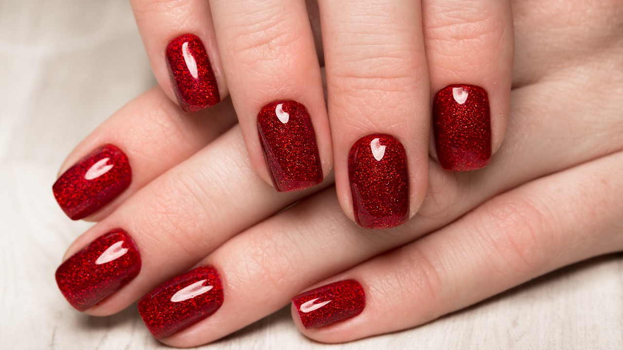 unha decorada cereja