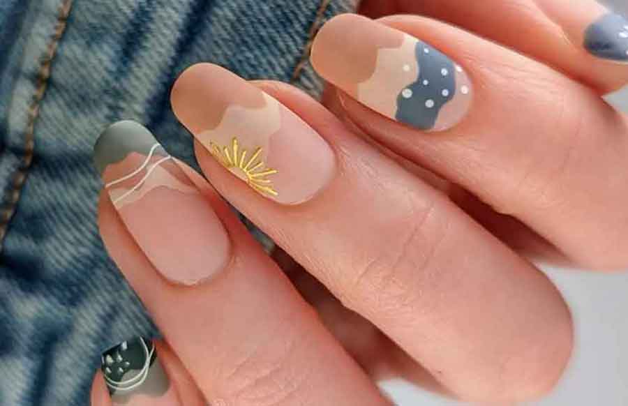 ideias de unhas decoradas com esmalte em gel simples