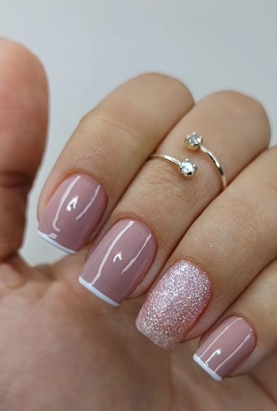 ideias de unhas decoradas com esmalte em gel simples