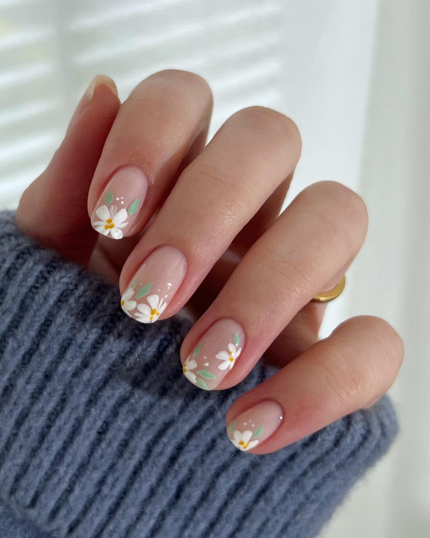 ideias unhas decoradas em gel simples para inspiração