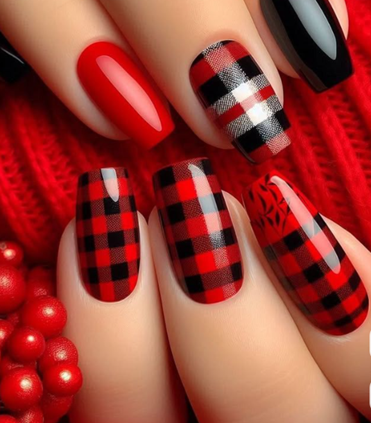 unha decorada festa junina