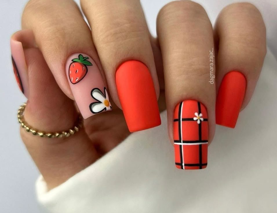 Tutorial Completo: Unhas Xadrez e Retalhos para Festa Junina