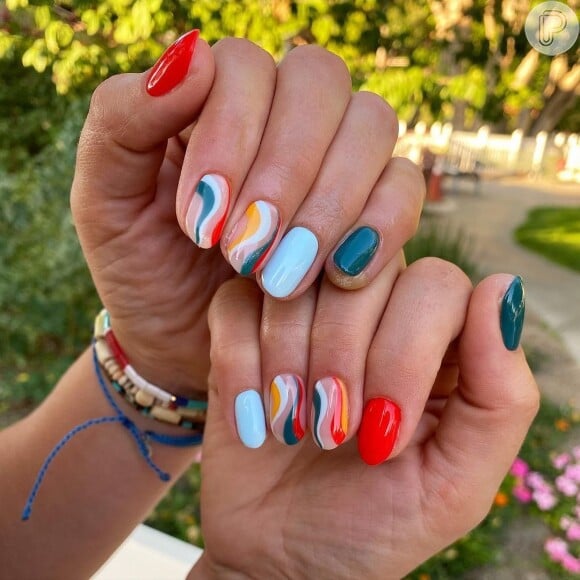 unha decorada hippie