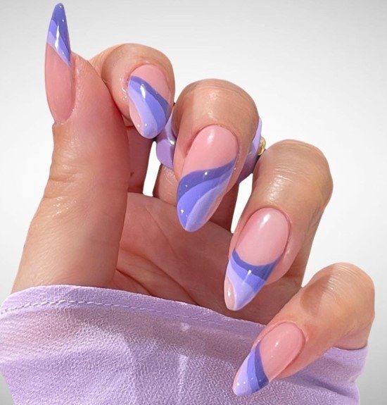 erros comuns unha lilás amendoada