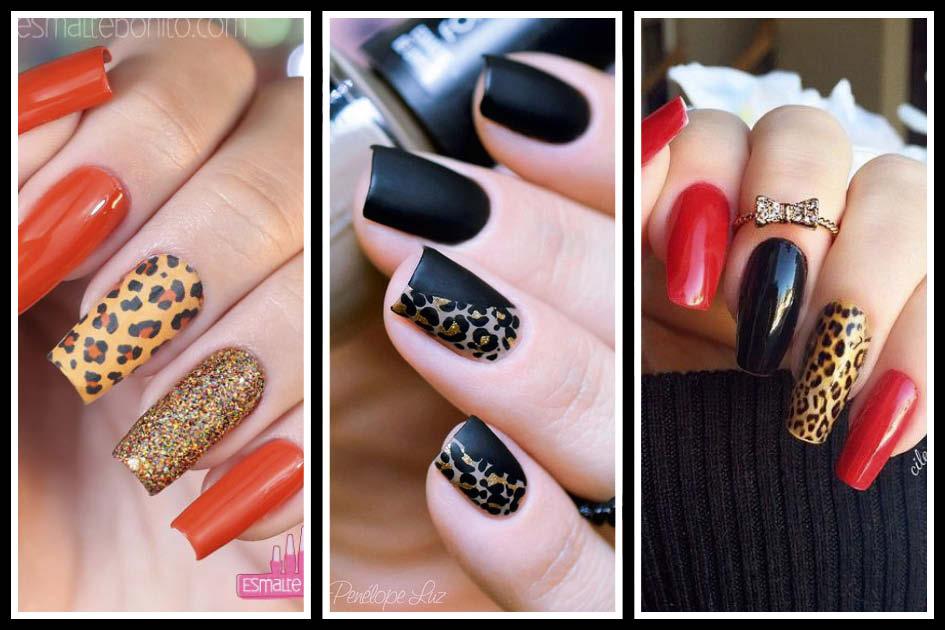 unha decorada oncinha