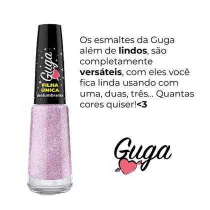 unha rosa claro com glitter