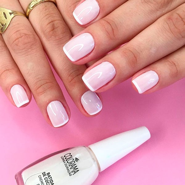 ideias de unhas francesinha para inspiração