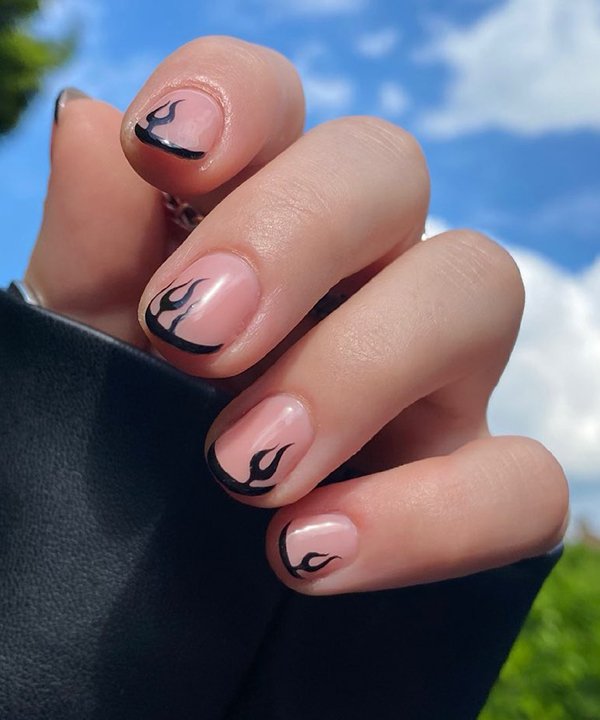 ideias de unhas francesinha para inspiração