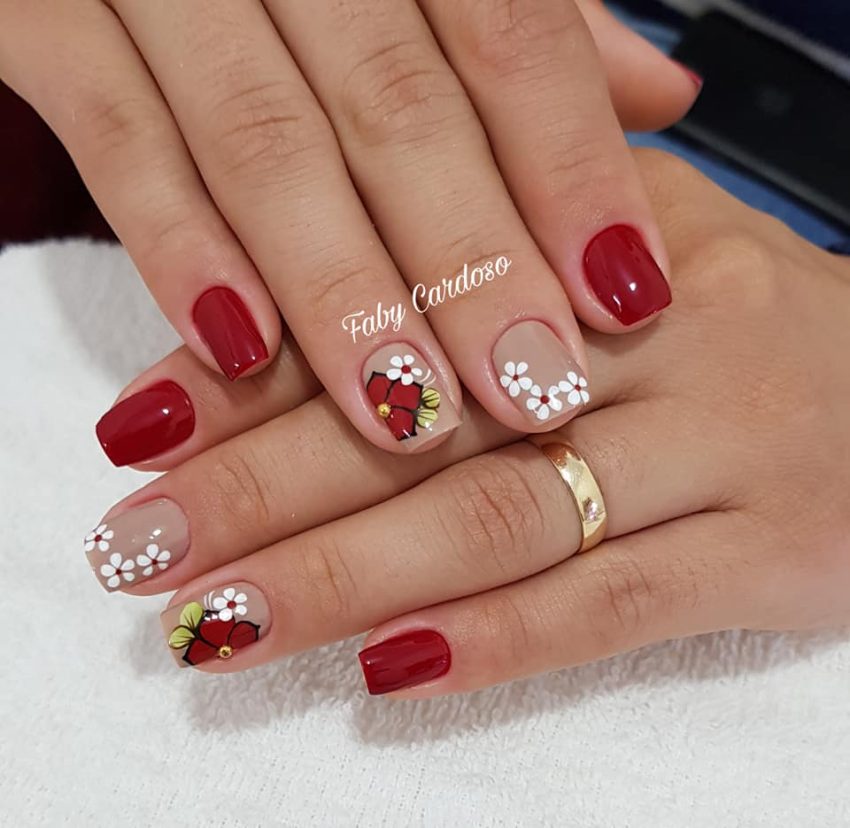 formato oval para unhas curtas