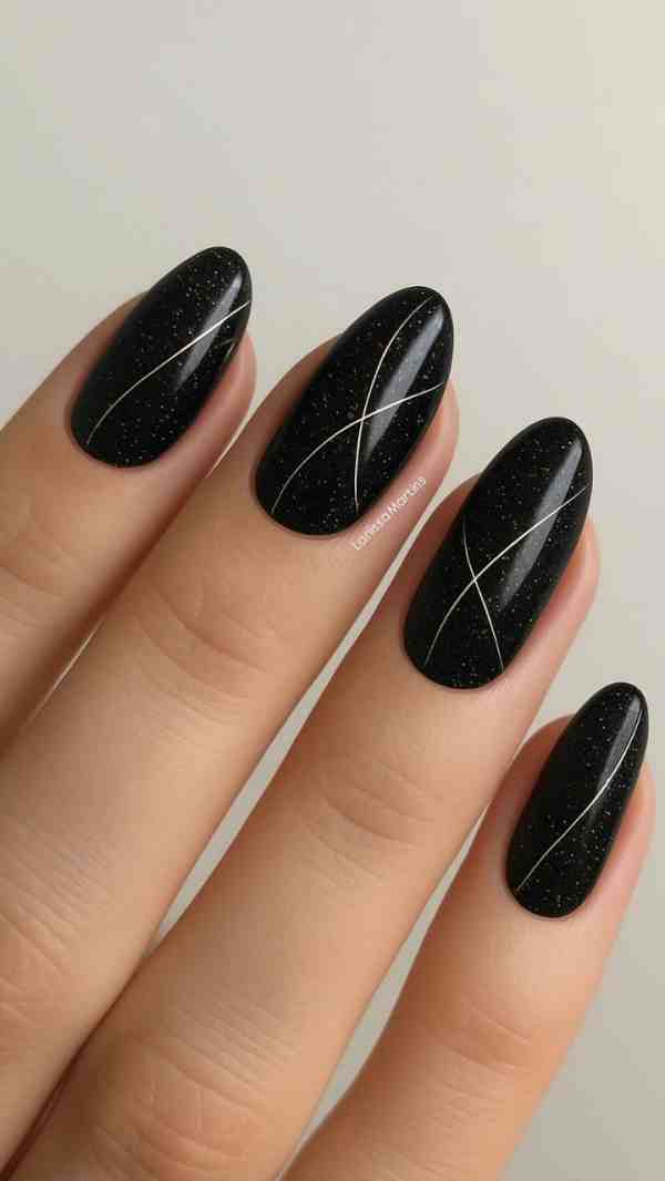 glitter ultra fino vs flocado unhas pretas