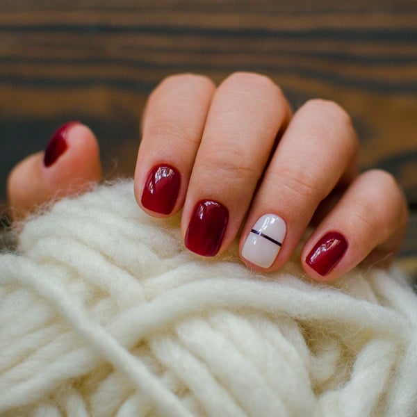 Unhas vermelhas em 