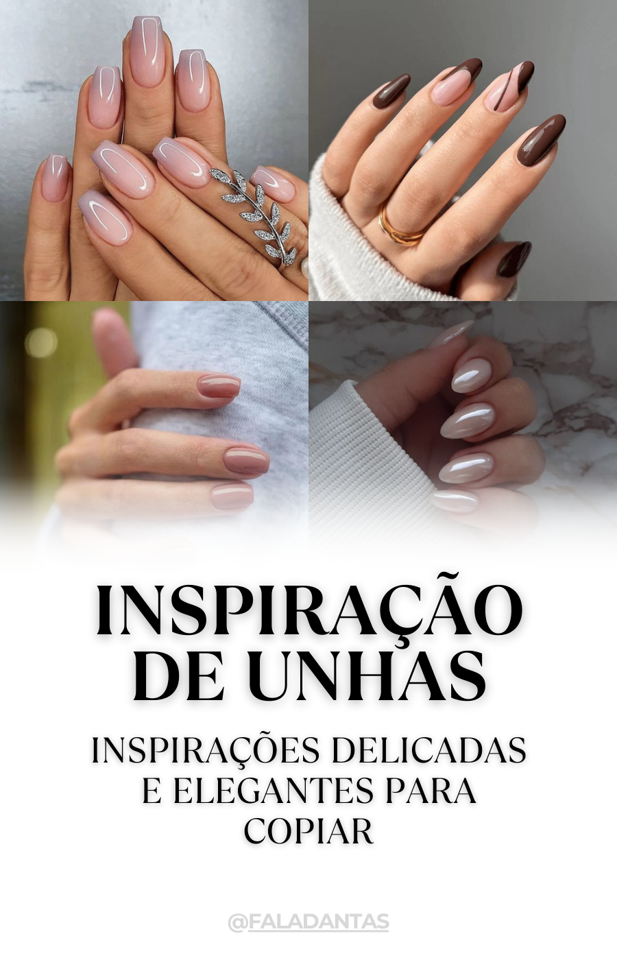 unhas delicadas e elegantes