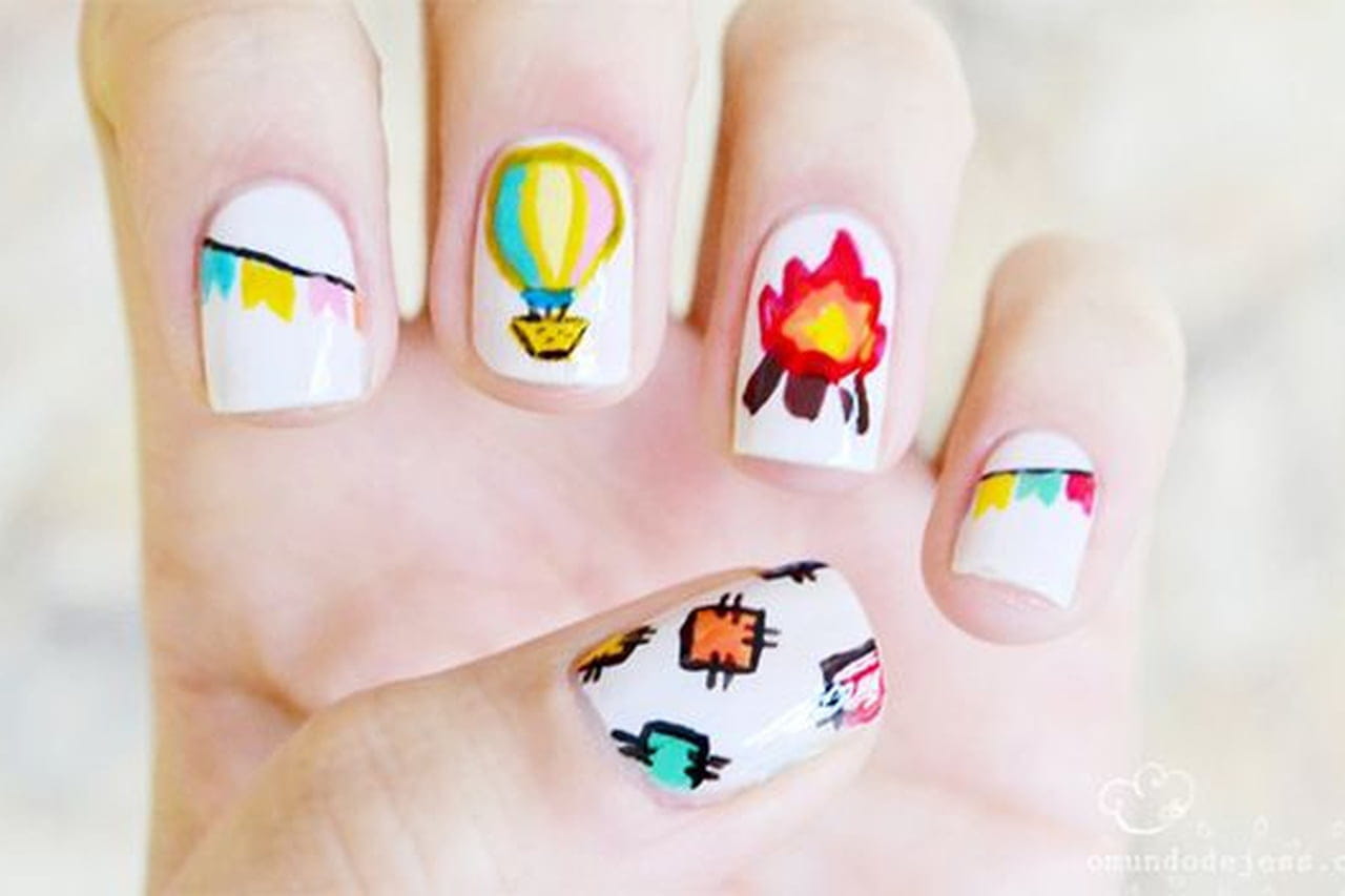 unhas decoradas festa junina 2023