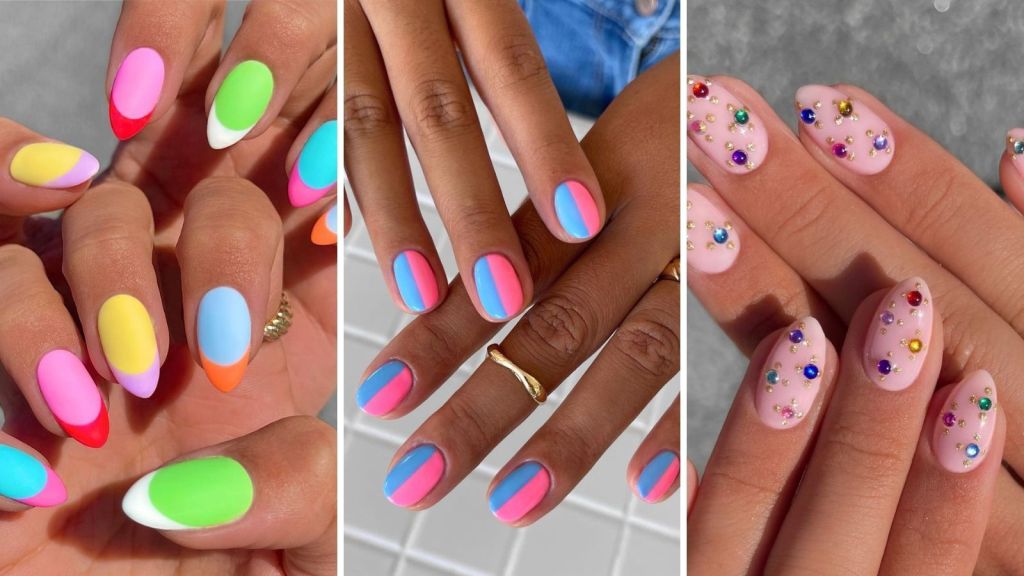 unhas normais pintadas