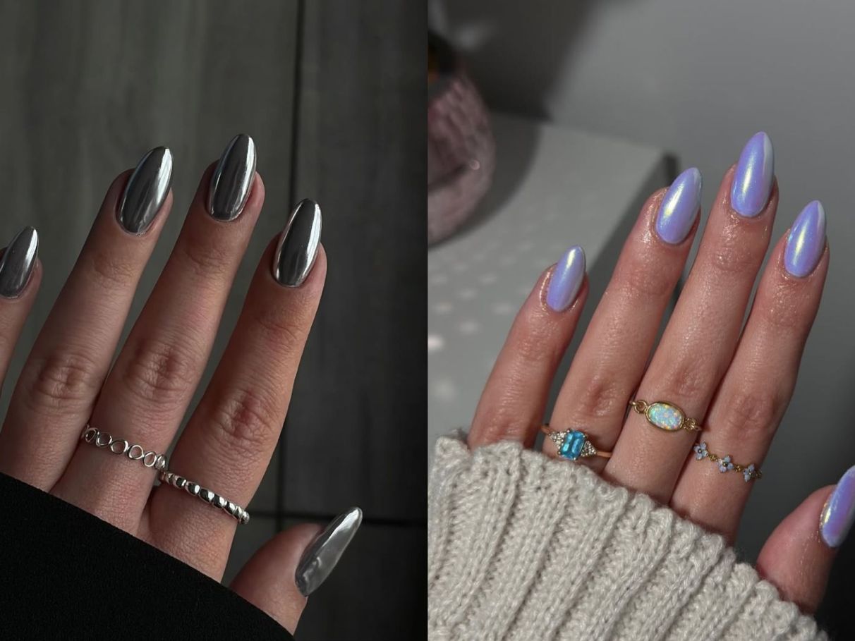 unhas espelhadas