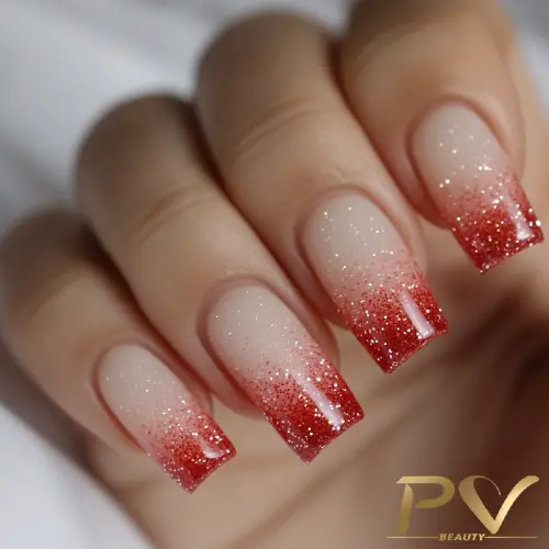 unhas vermelhas decoradas