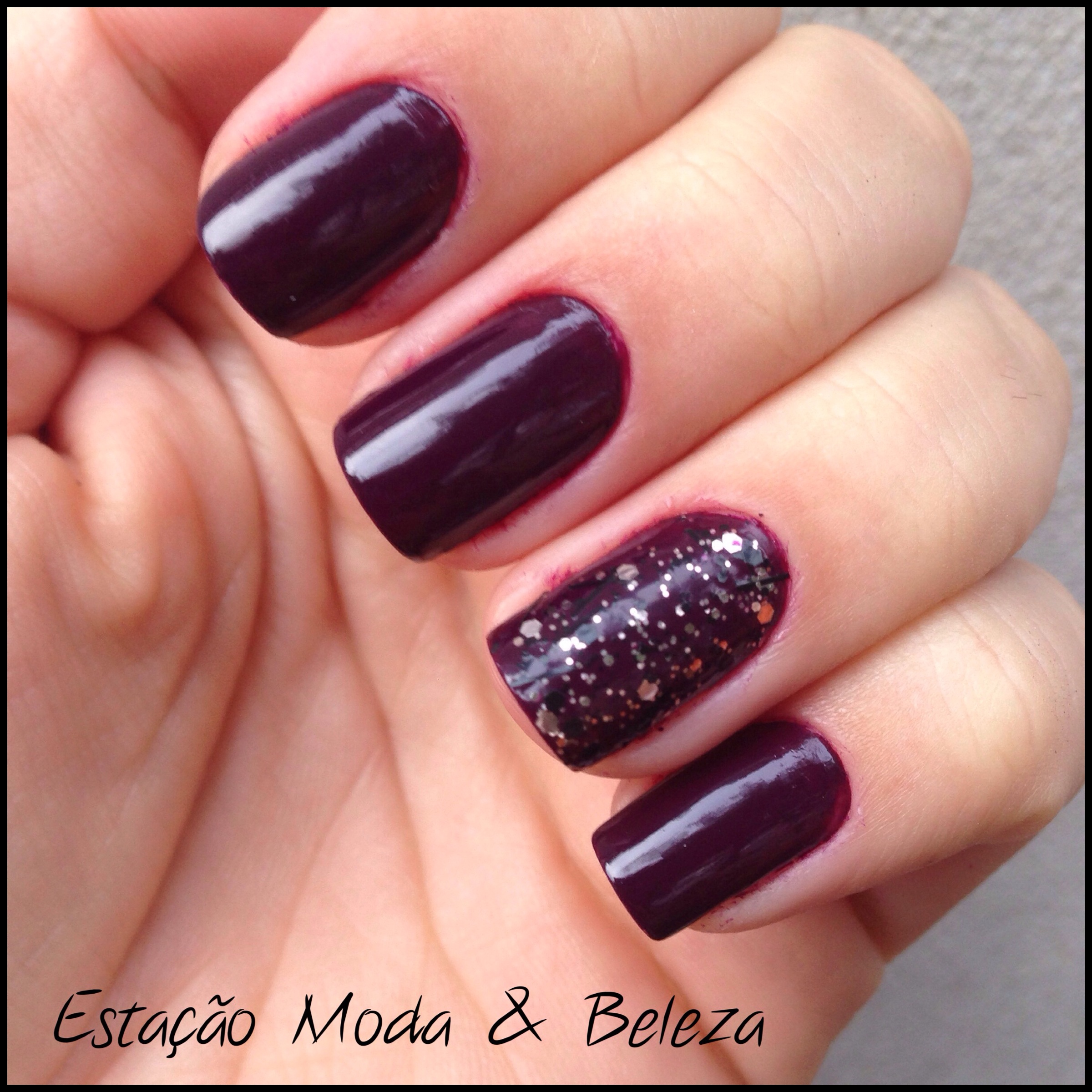unhas vinho