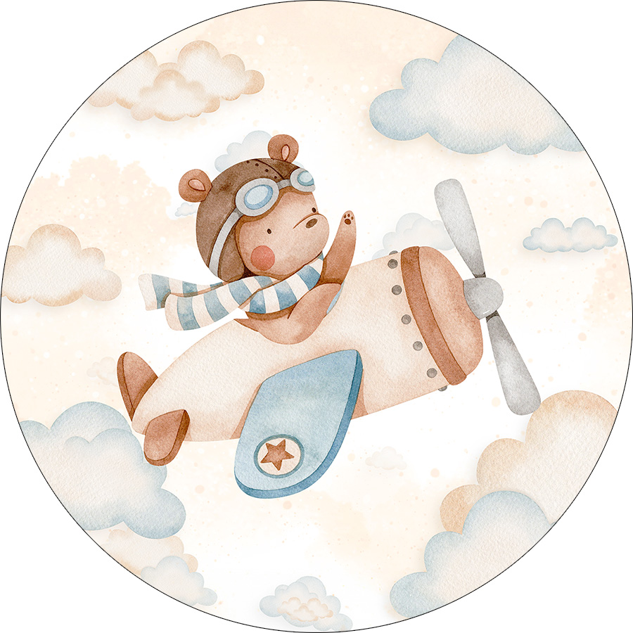 Urso aviador bege