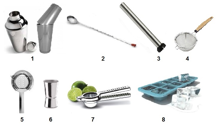 utensilios para bar