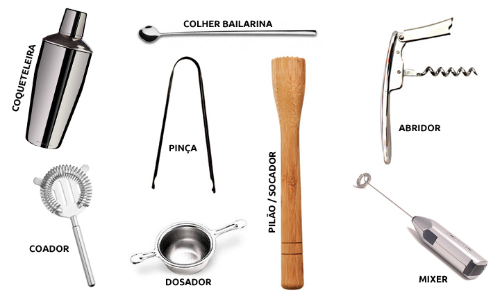 Além da Coqueteleira: Conheça Todos os Acessórios que um Bar Precisa