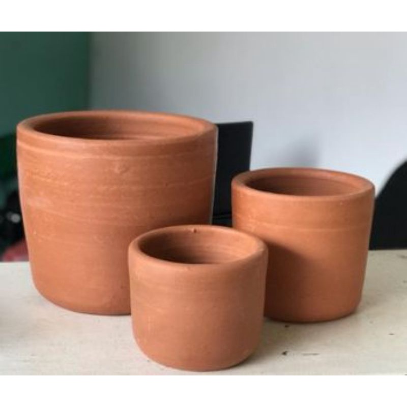 Vaso de Barro Esbranquiçado