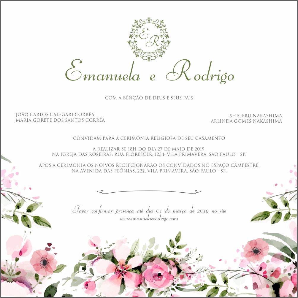 versiculo para convite de casamento